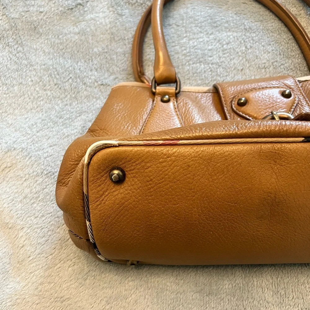 Burberry Tan Leather Satchel - Picture 4 of 9